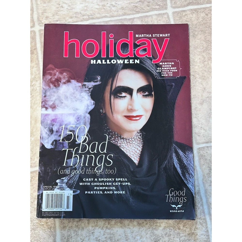 Martha Stewart Holiday Halloween Oct 2007 Special Issue Good Things/Bad Things